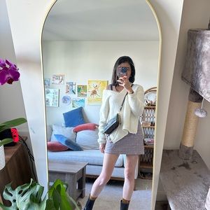 Whose set: white sweater and the dress